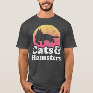 Katt och Hamster Manar Women Boys eller Girls Hams T Shirt