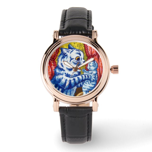 Katt och hennes kittens armbandsur (Framsida)