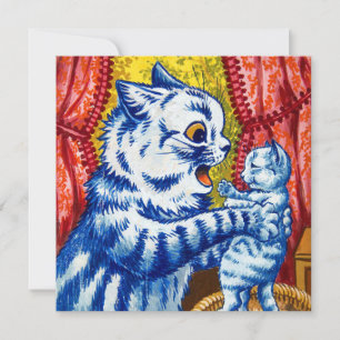 Katt och hennes kittens inbjudningar