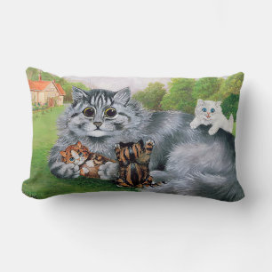 Katt och hennes kittens, Louis Wain Lumbarkudde