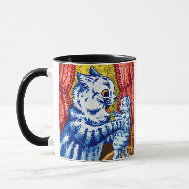 Katt och hennes kittens mugg (Vänster)