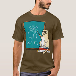 Katt och hjärna t shirt