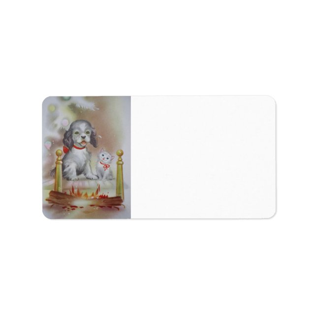 Katt och Hund Adressetikett (Framsidan)