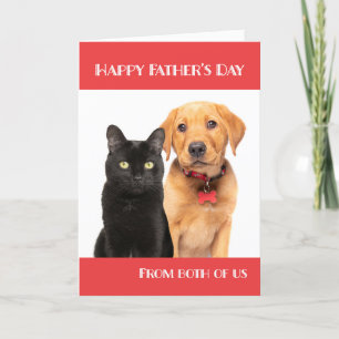 Katt och Hund från Lycklig, båda två från oss Helgkort