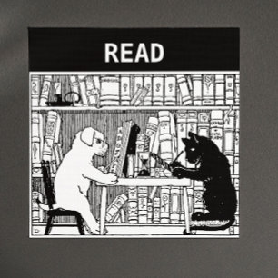 Katt och Hund i Bibliotek Magnet