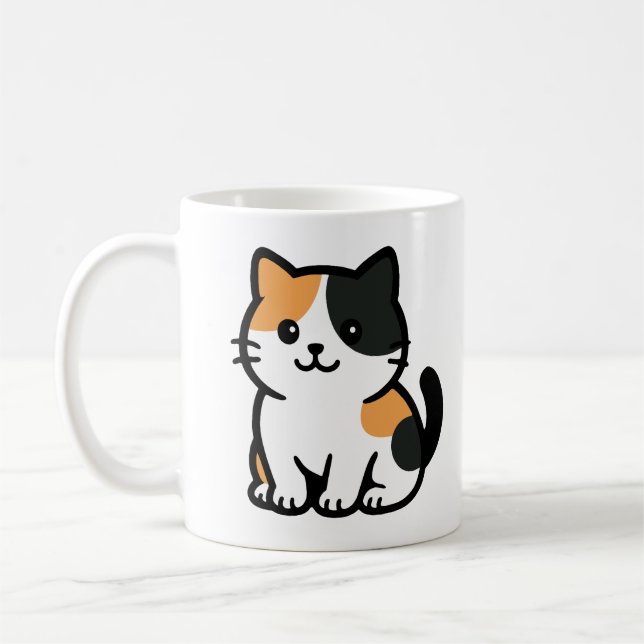 katt och hund kaffemugg (Vänster)