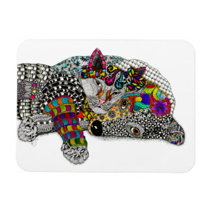 Katt och Hund Magnet