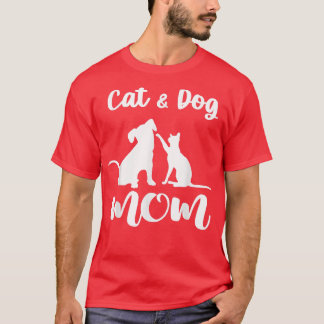 Katt och Hund, mammaPets Animals Älskare Puppy for T Shirt