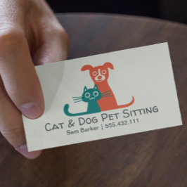 Katt och Hund Pet Sitta | DJUROMSORGA Visitkort