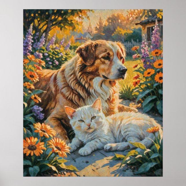 Katt och Hund Poster (Framsidan)