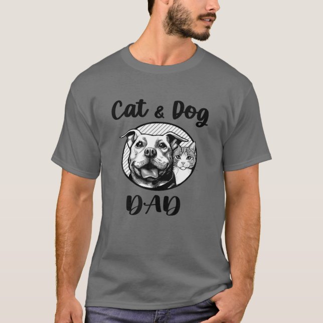 Katt- och Hund-sällskapsdjur, För manar valpar i Ä T Shirt (Framsida)