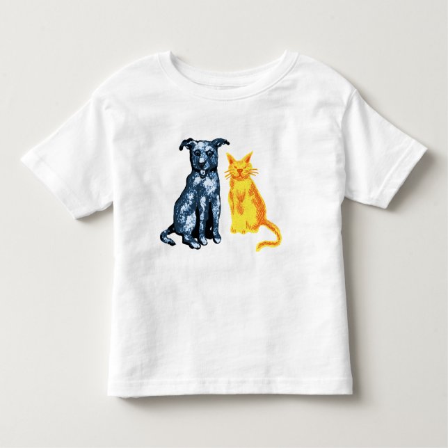 Katt och hund t-shirt (Framsida)