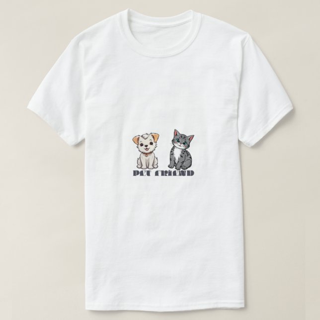 Katt och hund  t shirt (Design framsida)