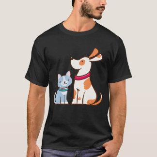 Katt och hund t shirt