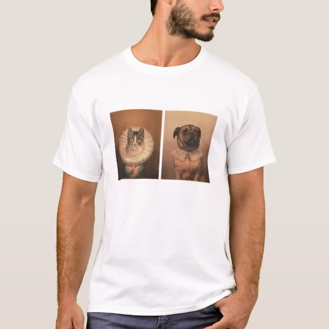 Katt och Hund T Shirt (Framsida)