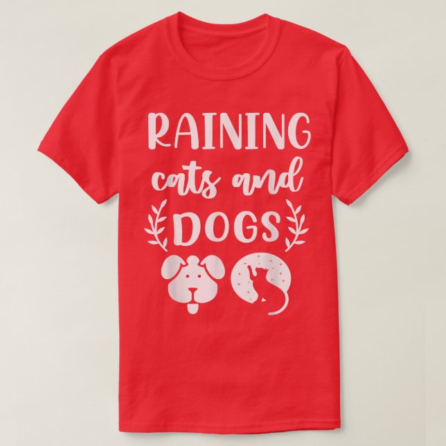 Katt- och Hundar-färjor T Shirt (Design framsida)