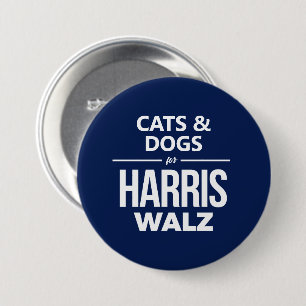 Katt och Hundar för Harris Walz Knapp