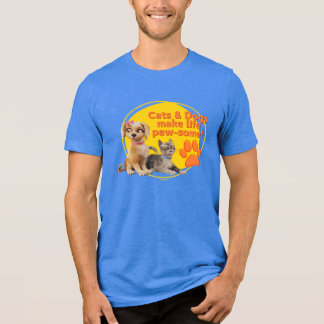 Katt och Hundar gör livet Tass lite! T Shirt