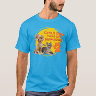 Katt och Hundar gör livet Tass lite! T Shirt