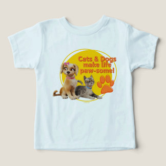 Katt och Hundar gör livet Tass lite! T Shirt