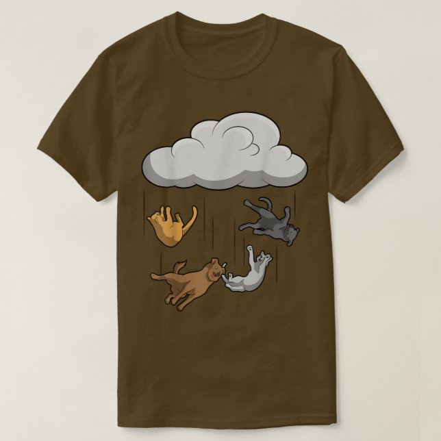 Katt och Hundar  T Shirt (Design framsida)