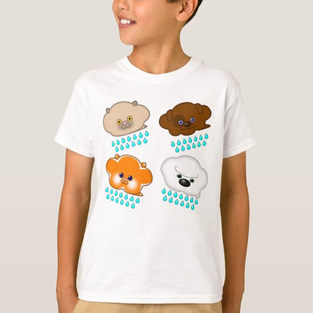 Katt och Hundar T Shirt (Framsida)