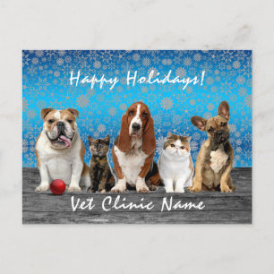 Katt- och Hundar-veterinär jul Vykort