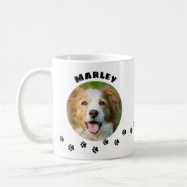 Katt- och hundfoto med tassavtrycksslinga kaffemugg