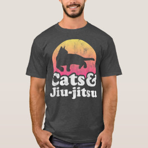 Katt och Jiujitsu Manar eller Womens Cat T Shirt