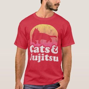 Katt och Jujitsu Manar eller kvinnokatt T Shirt