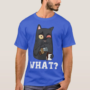 Katt och kaffe, alkoholkaffein, älskare ca t shirt