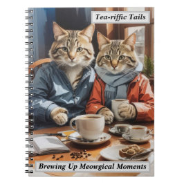 Katt och kaffe anteckningsbok