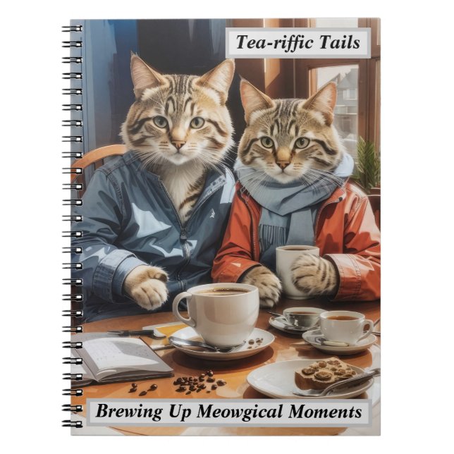 Katt och kaffe anteckningsbok (Framsidan)