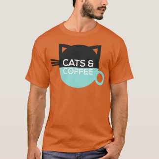 Katt och kaffe t shirt