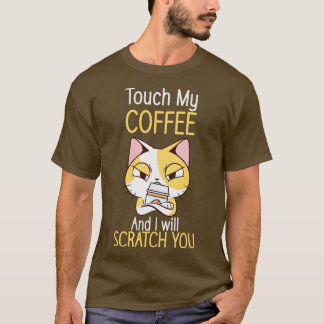Katt- och kaffekaffe över kaffe Älskare T Shirt