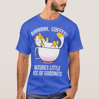 Katt- och kaffekaffe över kaffe Älskare T Shirt