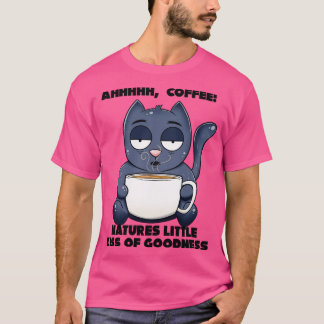 Katt- och kaffekaffe över kaffe Älskare T Shirt