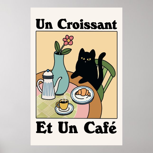 Katt- och kaffePoster Poster (Framsidan)