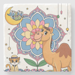 Katt och kamel stenunderlägg