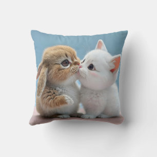 Katt- och kaninkudde kudde