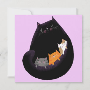 Katt- och kattkort för mamma