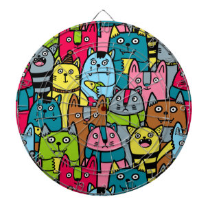 Katt och kattungar darttavla