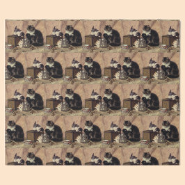 Katt och kattungar i mor presentpapper