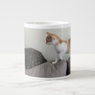 Katt och kattunge jumbo mugg