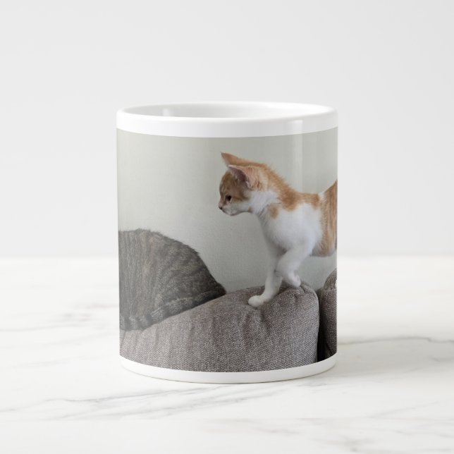 Katt och kattunge jumbo mugg (Framsidan)