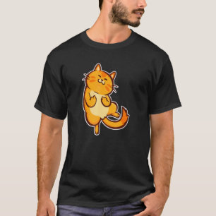 Katt Och Kattunge Vänder Dig Av Mittfinger T Shirt