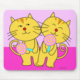 Katt och klubba Mousepad Musmatta