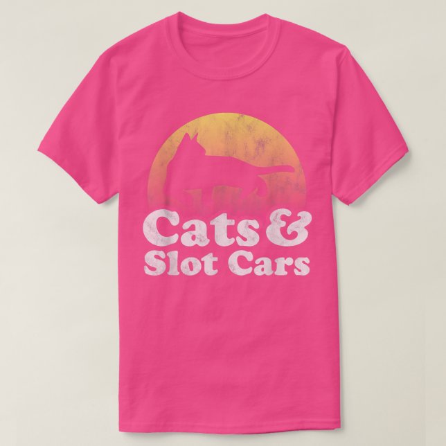 Katt och kortplats Cars Manar eller kvinnokatt och T Shirt (Design framsida)