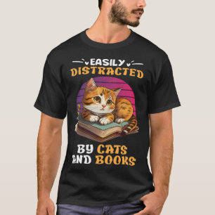 Katt- och läsbokmärke Fläkt Bokar Bok T Shirt