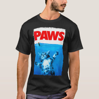 Katt och lump i Tass för kvinnor och nus, toppludd T Shirt